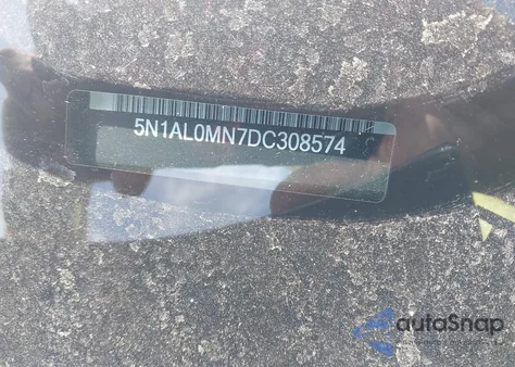 2013 Infiniti Jx35 from USA, damaged, VIN 5N1AL0MN7DC308574